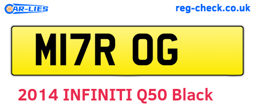 M17ROG are the vehicle registration plates.