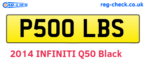 P500LBS are the vehicle registration plates.