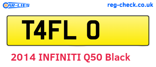 T4FLO are the vehicle registration plates.