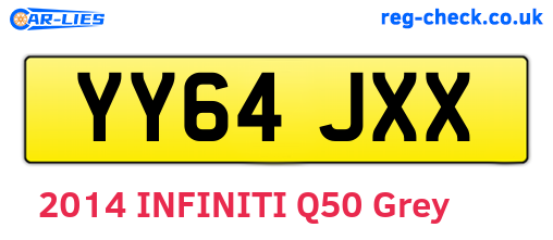 YY64JXX are the vehicle registration plates.