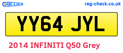 YY64JYL are the vehicle registration plates.
