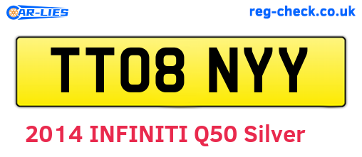 TT08NYY are the vehicle registration plates.