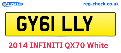 GY61LLY are the vehicle registration plates.