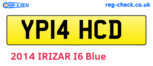 YP14HCD are the vehicle registration plates.