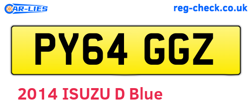 PY64GGZ are the vehicle registration plates.