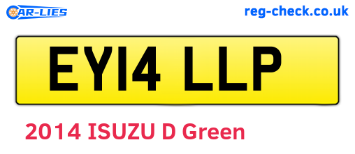 EY14LLP are the vehicle registration plates.