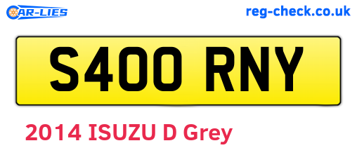 S400RNY are the vehicle registration plates.