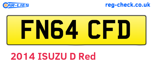 FN64CFD are the vehicle registration plates.