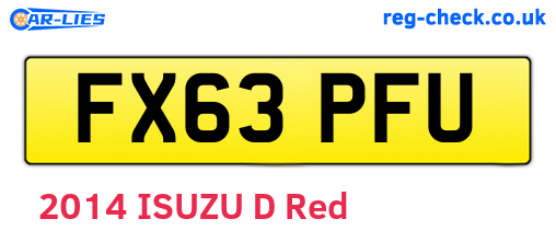FX63PFU are the vehicle registration plates.