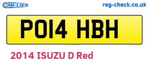 PO14HBH are the vehicle registration plates.