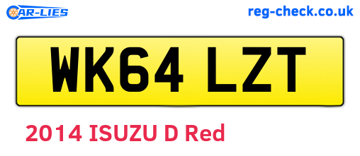 WK64LZT are the vehicle registration plates.