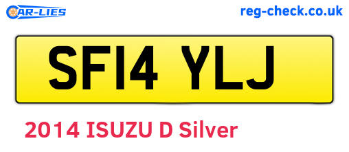 SF14YLJ are the vehicle registration plates.