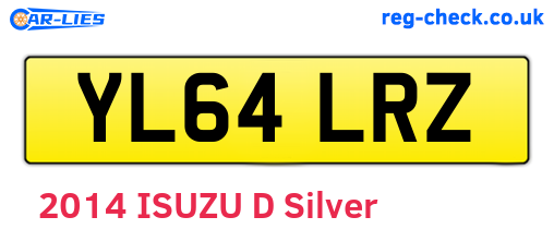YL64LRZ are the vehicle registration plates.