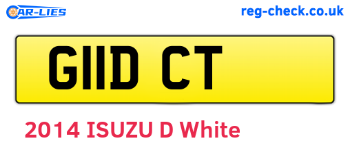 G11DCT are the vehicle registration plates.