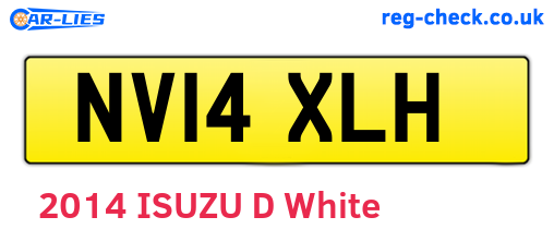 NV14XLH are the vehicle registration plates.