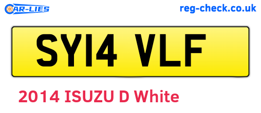 SY14VLF are the vehicle registration plates.
