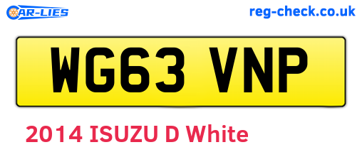 WG63VNP are the vehicle registration plates.