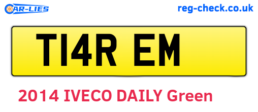 T14REM are the vehicle registration plates.