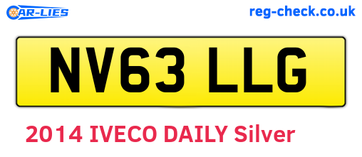 NV63LLG are the vehicle registration plates.