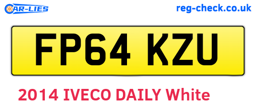FP64KZU are the vehicle registration plates.