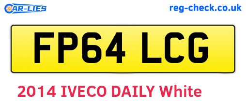 FP64LCG are the vehicle registration plates.