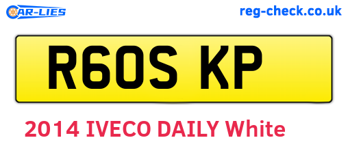 R60SKP are the vehicle registration plates.
