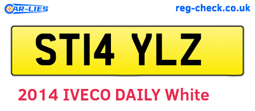 ST14YLZ are the vehicle registration plates.