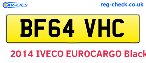 BF64VHC are the vehicle registration plates.