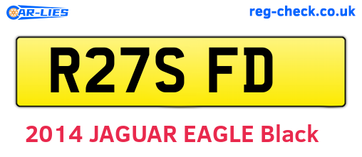 R27SFD are the vehicle registration plates.