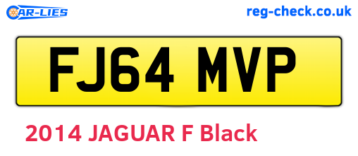 FJ64MVP are the vehicle registration plates.
