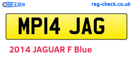 MP14JAG are the vehicle registration plates.