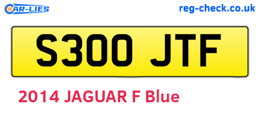 S300JTF are the vehicle registration plates.