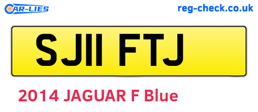 SJ11FTJ are the vehicle registration plates.