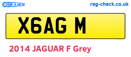 X6AGM are the vehicle registration plates.