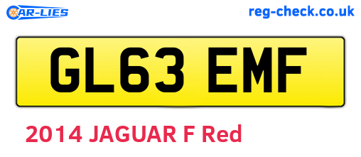 GL63EMF are the vehicle registration plates.