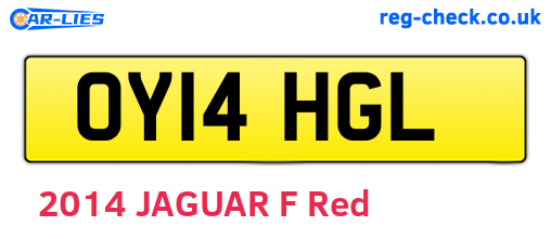 OY14HGL are the vehicle registration plates.