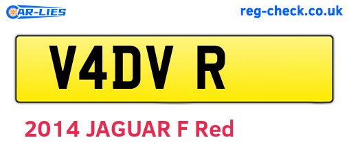 V4DVR are the vehicle registration plates.