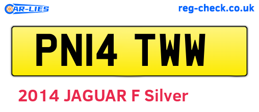 PN14TWW are the vehicle registration plates.