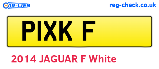 P1XKF are the vehicle registration plates.