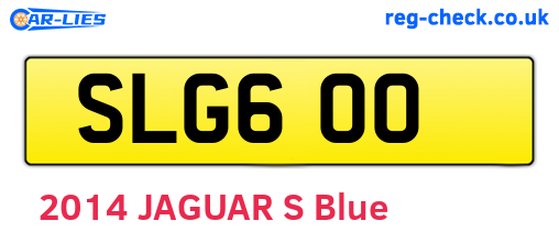 SLG600 are the vehicle registration plates.