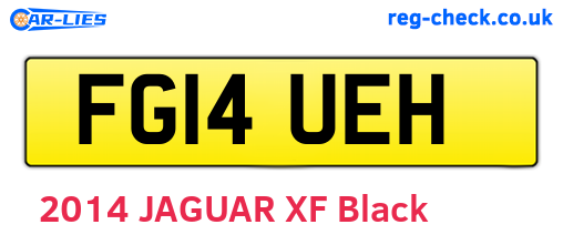 FG14UEH are the vehicle registration plates.
