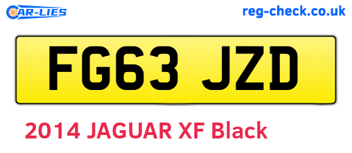 FG63JZD are the vehicle registration plates.