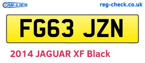 FG63JZN are the vehicle registration plates.