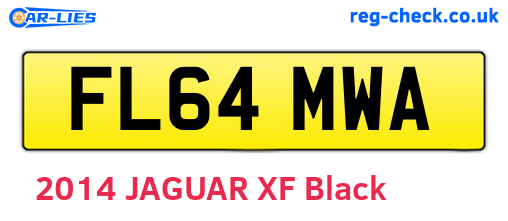 FL64MWA are the vehicle registration plates.
