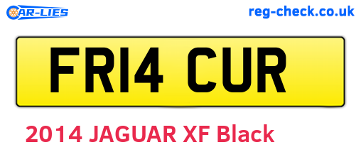 FR14CUR are the vehicle registration plates.