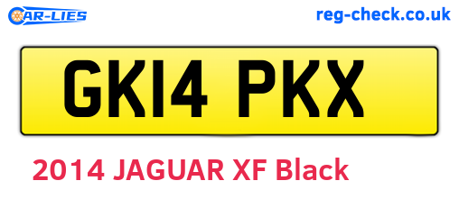 GK14PKX are the vehicle registration plates.
