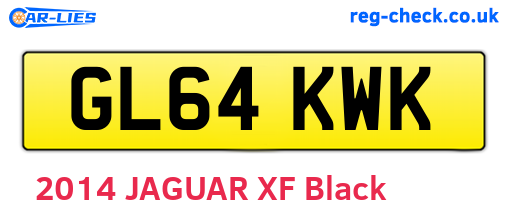 GL64KWK are the vehicle registration plates.