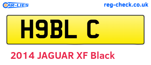 H9BLC are the vehicle registration plates.
