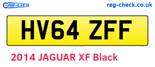 HV64ZFF are the vehicle registration plates.