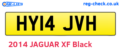 HY14JVH are the vehicle registration plates.